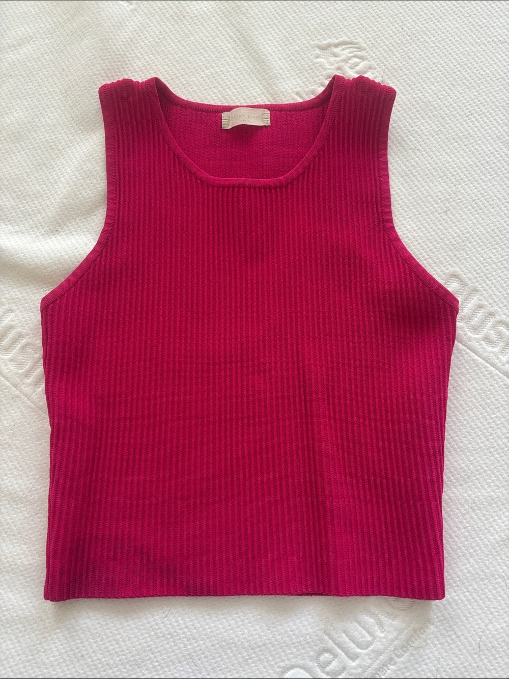 Altar'd State Hot Pink Ribbed Tank
